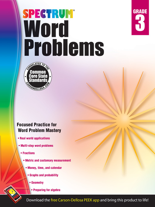 Title details for Word Problems, Grade 3 by Spectrum Spectrum - Available